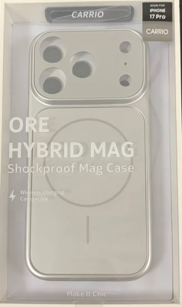 Чехол Carrio case MagSafe с защитой камеры  для iPhone 17 Pro Max, Silver
