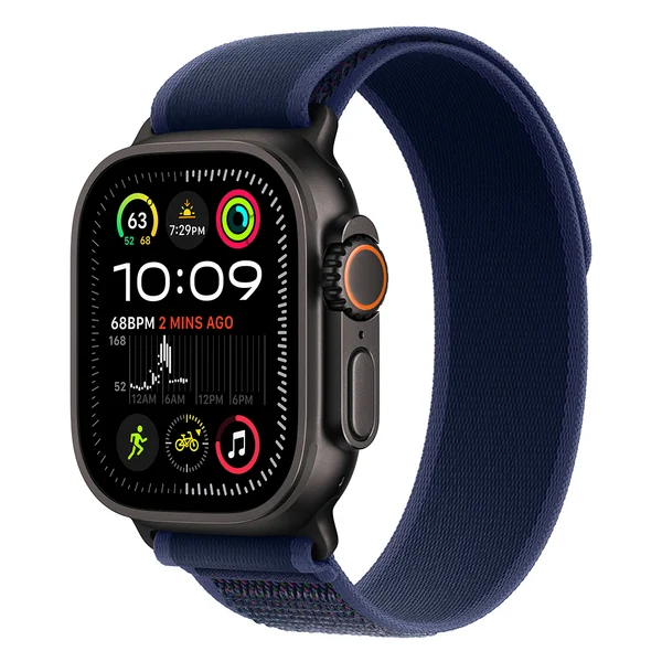 Apple Watch Ultra 2 2024 49mm Black Titanium Blue Trail Loop M/L
