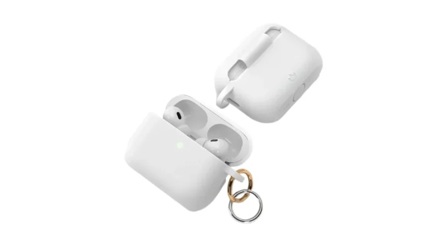Чехол силиконовый VLP Charm Case для AirPods Pro 3, белый