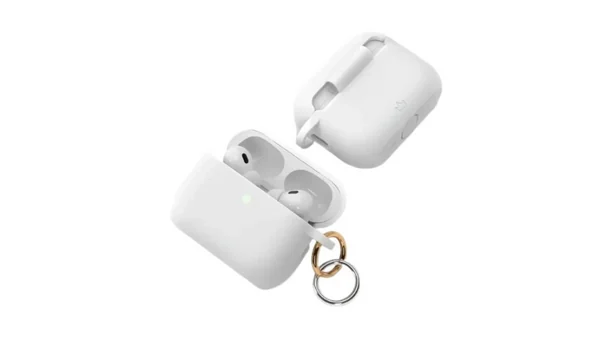 Чехол силиконовый VLP Charm Case для AirPods Pro 3, белый