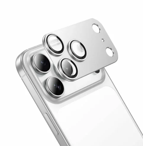 Защитное стекло для блока камеры Karerte iPhone 17 Pro Max Silver