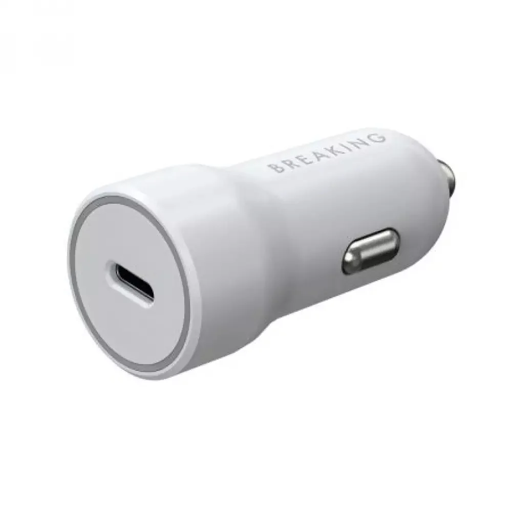 Автомобильное зарядное устройство Breaking A02 USB-C 20W (White)