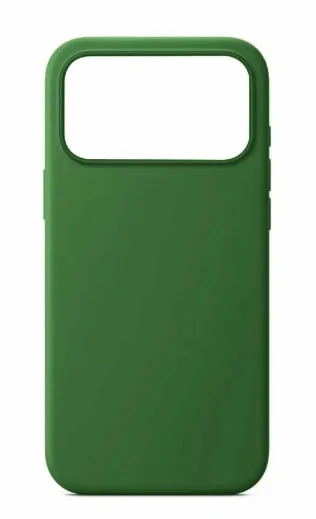 Чехол Silicone Case 17 Pro Max темно-зеленый (без лого)