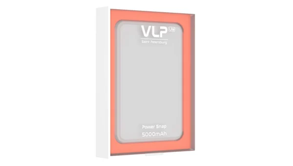 Аккумулятор внешний VLP LITE Power Snap 5000 mAh, 3A, MagSafe, USB-C, белый