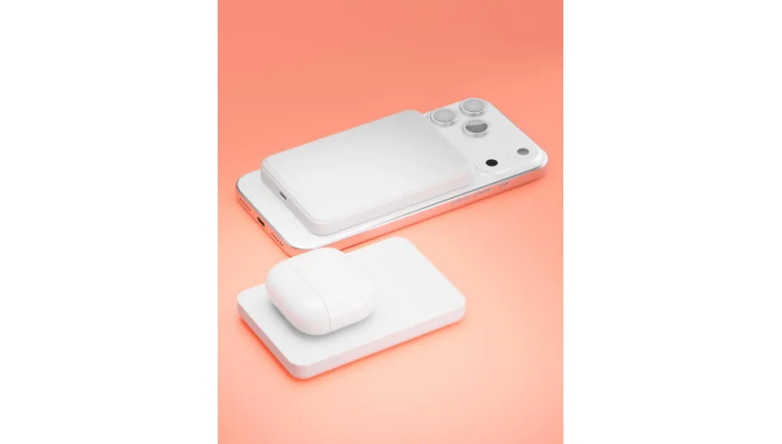 Аккумулятор внешний VLP LITE Power Snap 5000 mAh, 3A, MagSafe, USB-C, белый
