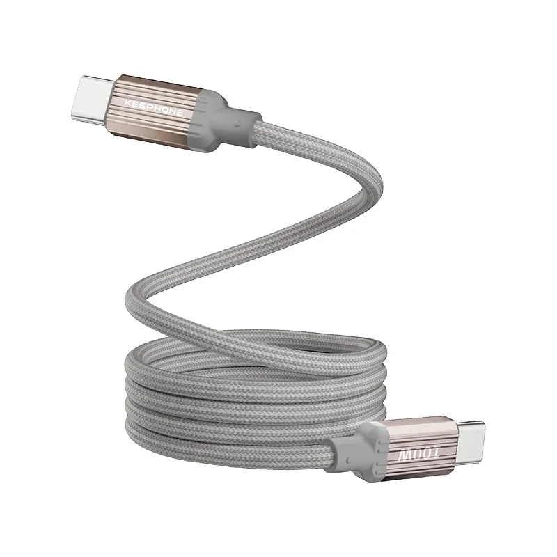 Кабель магнитный Keephone Magcoil 100W USB-C - USB-C 1м (Titan)