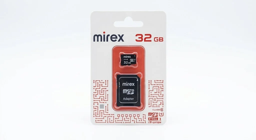Карта памяти Mirex microSDXC с адаптером 32GB