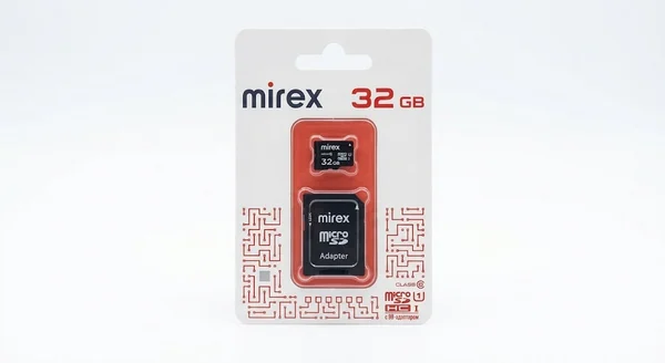 Карта памяти Mirex microSDXC с адаптером 32GB