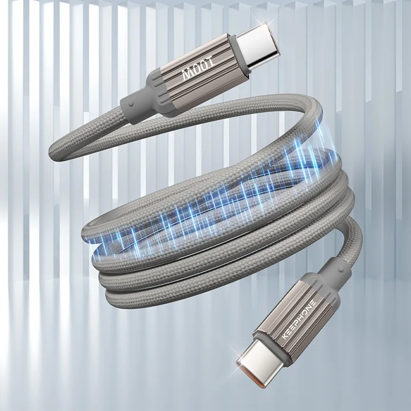 Кабель магнитный Keephone Magcoil 100W USB-C - USB-C 1м (Titan)