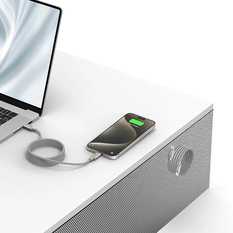 Кабель магнитный Keephone Magcoil 100W USB-C - USB-C 1м (Titan)