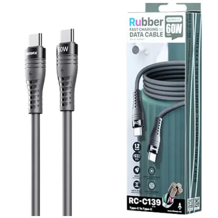 Кабель Remax RC-C139 USB-C - USB-C 60W
