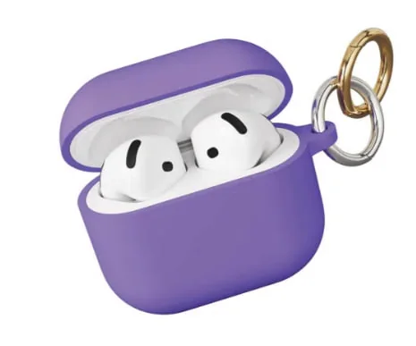 Чехол защитный VLP Charm Case для AirPods 4, лавандовый