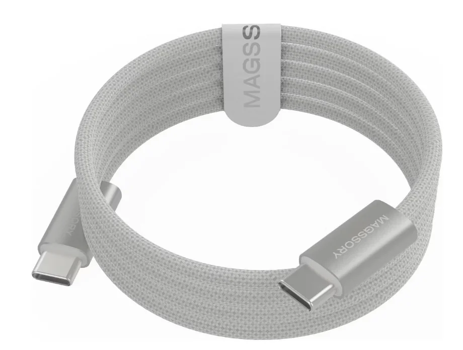 Кабель Magssory Line C 60W USB-C, 1,5 м (белый)
