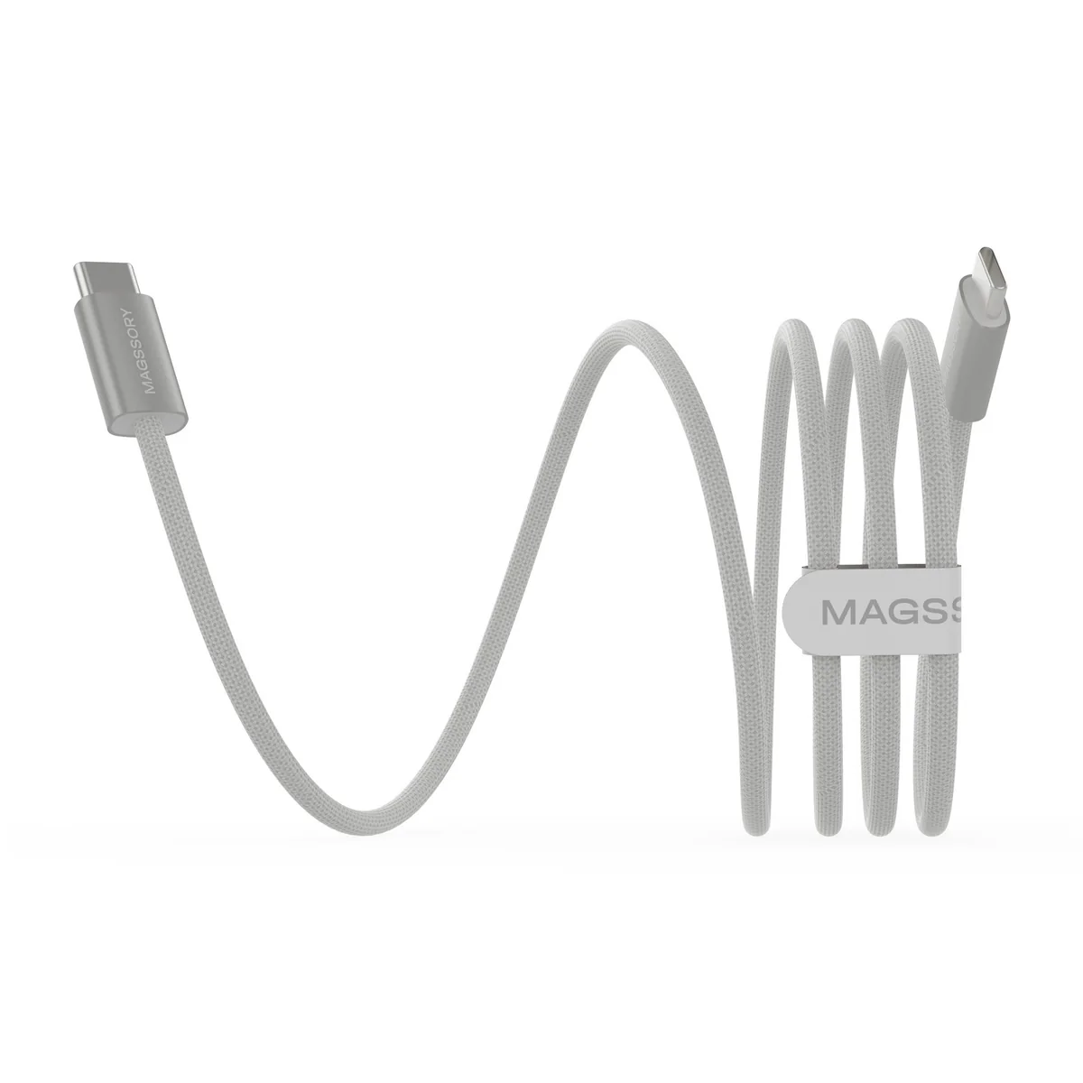Кабель Magssory Line C 60W USB-C, 1,5 м (белый)
