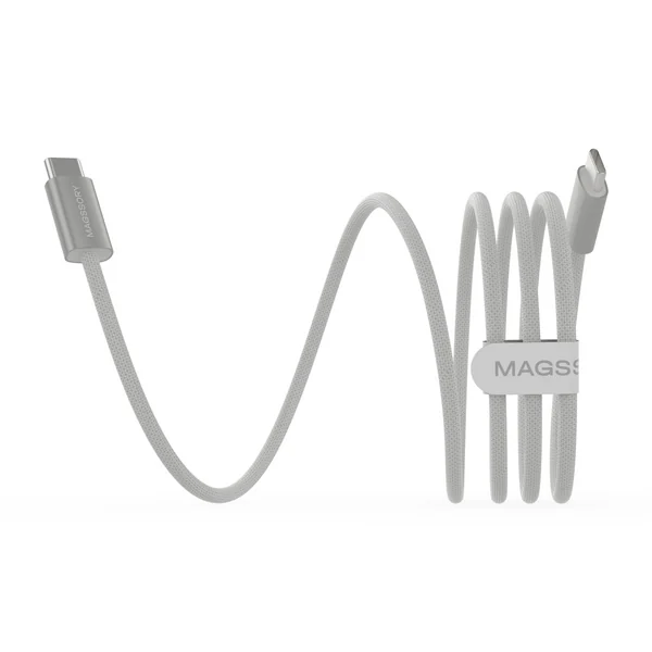 Кабель Magssory Line C 60W USB-C, 1,5 м (белый)