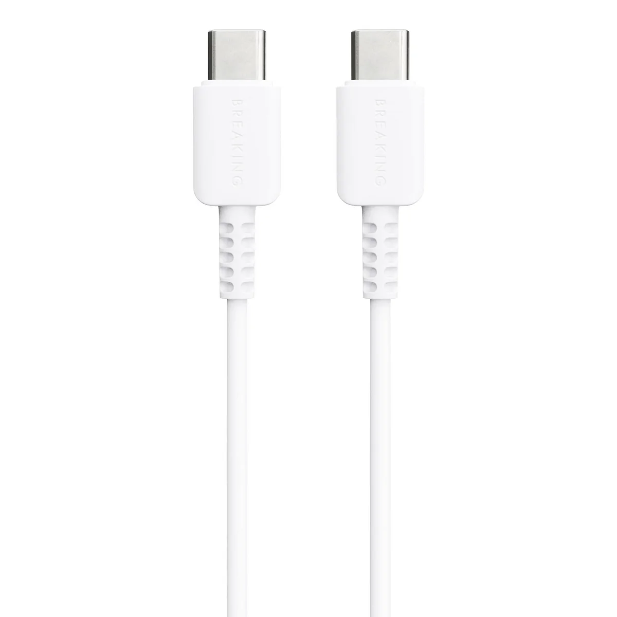Кабель Breaking Classic USB-C - UCB-C 60W, 1m, белый