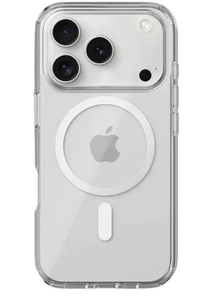 Чехол прозрачный с MagSafe для iPhone 17 Pro Max (силиконовый)