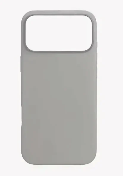 Чехол Silicone Case 17 Pro Max серый (без лого)