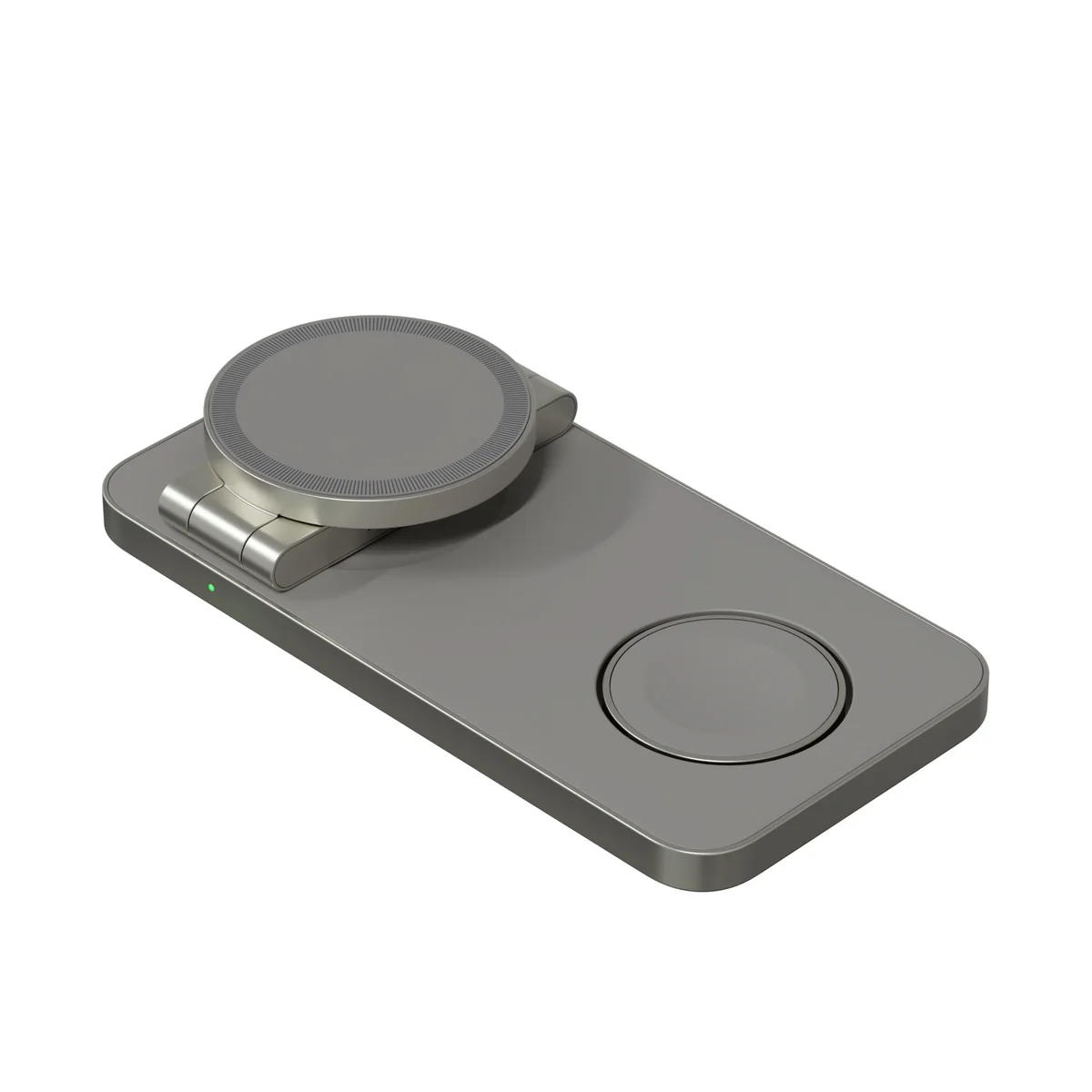 Беспроводная зарядная станция Magssory Yoga 3 в 1 MagSafe 15W (Titanium)