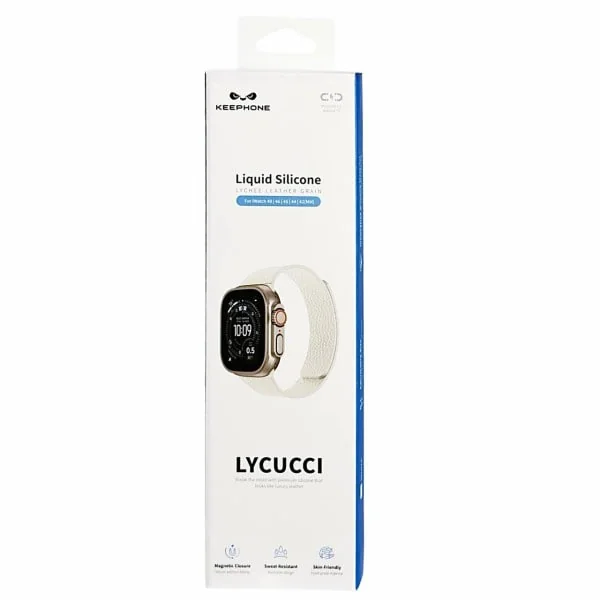 Ремешок силиконовый для AW Keephone Dual Color Lycucci 42/49 White