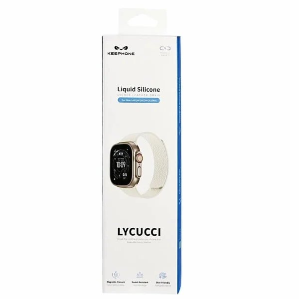 Ремешок силиконовый для AW Keephone Dual Color Lycucci 42/49 White