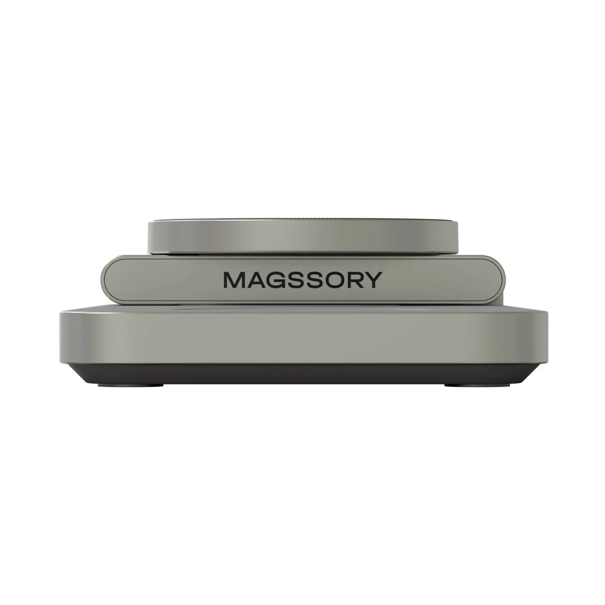 Беспроводная зарядная станция Magssory Yoga 3 в 1 MagSafe 15W (Titanium)