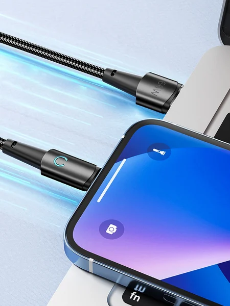 Кабель Deppa Moon USB-A - USB-C 66W, 1,2м черный