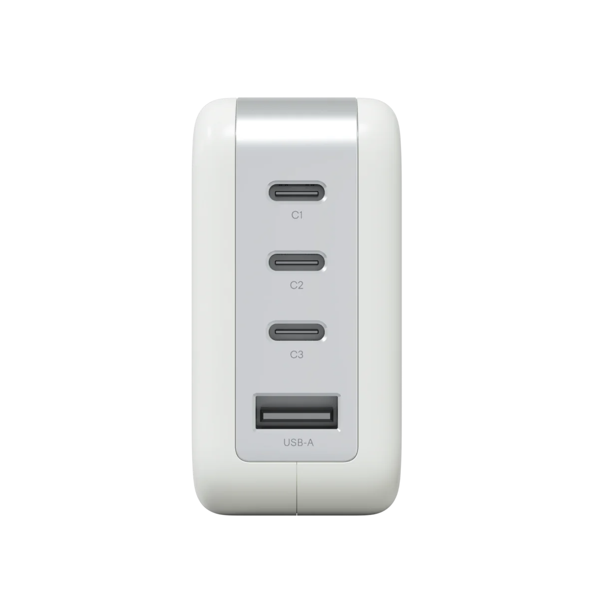 Адаптер Magssory Pulse GaN 2xUSB-C + USB-A 100W (White)