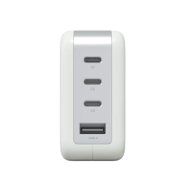 Адаптер Magssory Pulse GaN 2xUSB-C + USB-A 100W (White)