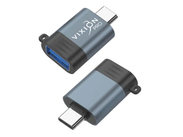 OTG Адаптер VIXION PRO VD-01 USB2.0 - Type-C (серый)