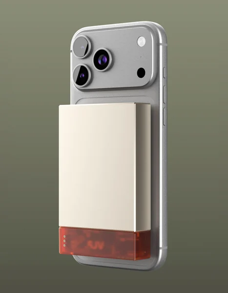 Аккумулятор внешний VLP NEO MagSafe, Qi2.2, 10000 mAh, 3A, USB-C, amber gray