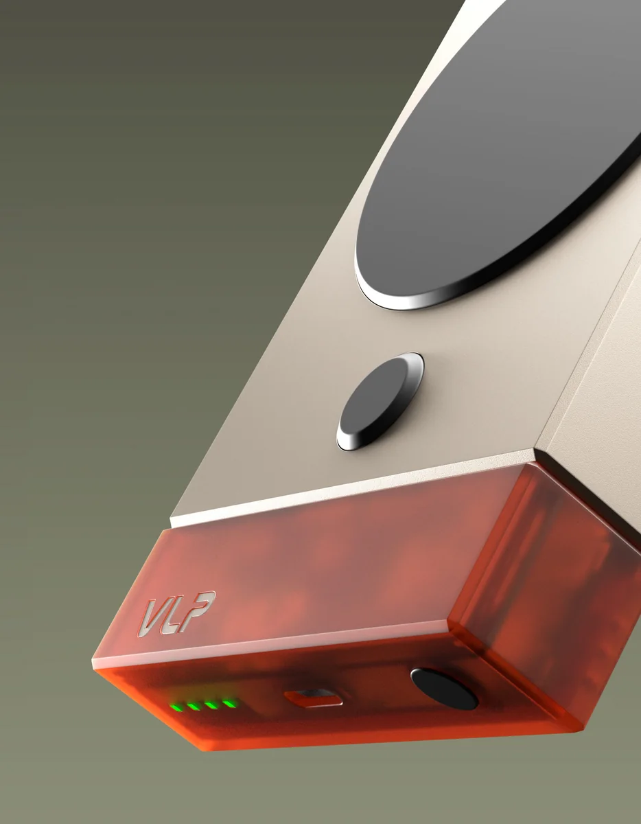 Аккумулятор внешний VLP NEO MagSafe, Qi2.2, 10000 mAh, 3A, USB-C, amber gray