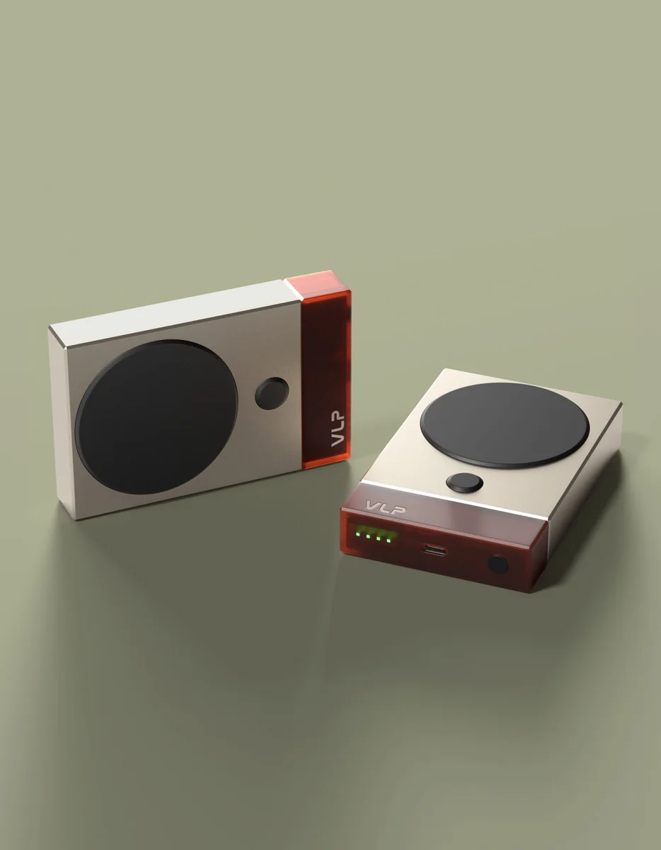Аккумулятор внешний VLP NEO MagSafe, Qi2.2, 10000 mAh, 3A, USB-C, amber gray