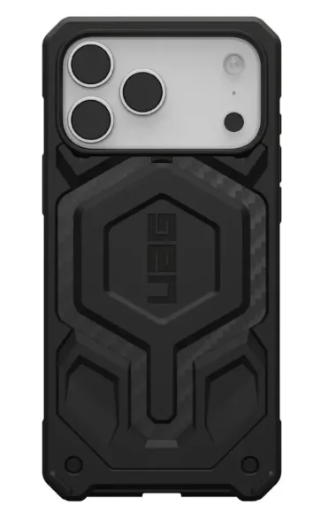 Чехол с поддержкой MAGSAFE Uag Monarch Pro для iPhone 17 Pro Max 6.9, цвет карбон (Carbon Fiber)