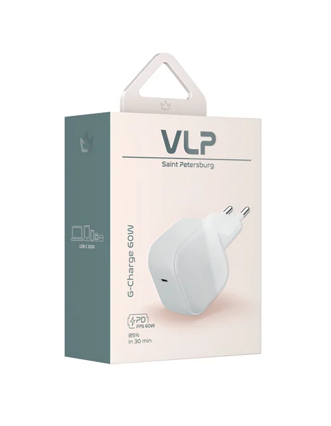 Адаптер VLP G-Charge USB-C 60W (White)