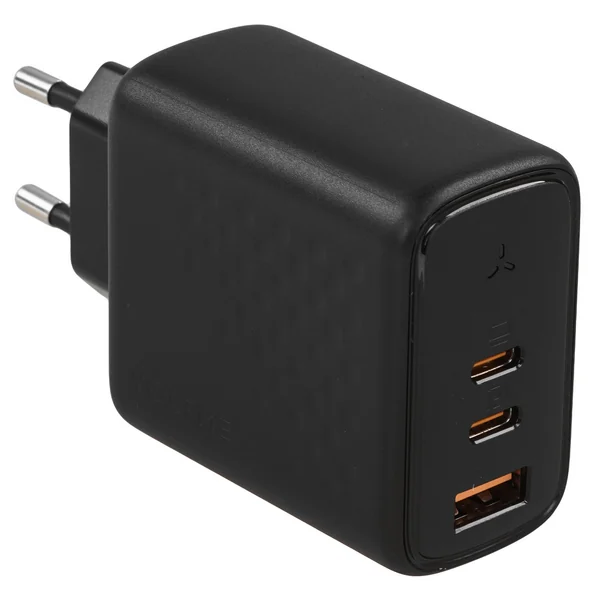 Адаптер VOLTME Revo 67CCA GaN 2xUSB-C + USB-A 67W (Black)