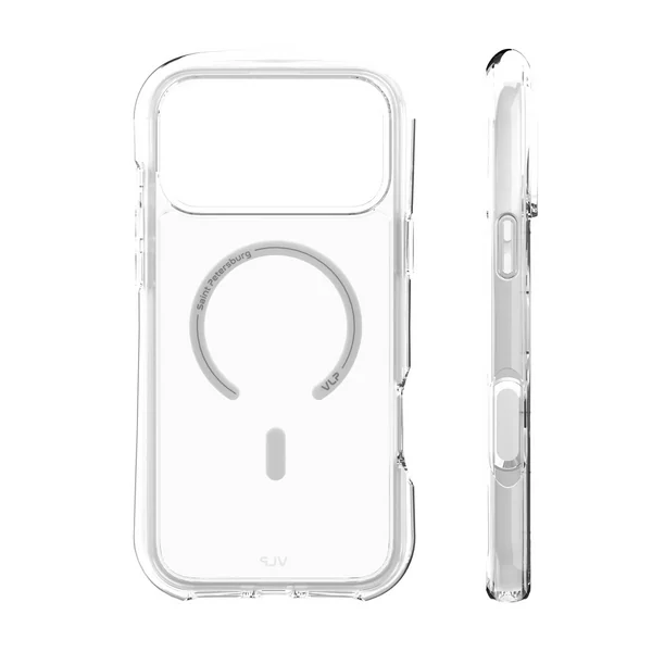 Чехол VLP Bubble Case с MagSafe для iPhone 17, белый