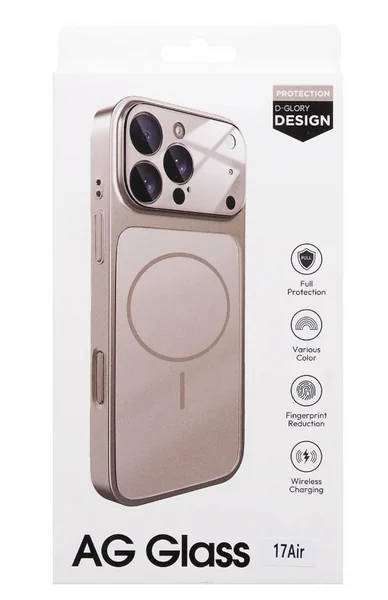Чехол AG Glass with MagSafe для iPhone 17 Pro Max Silver