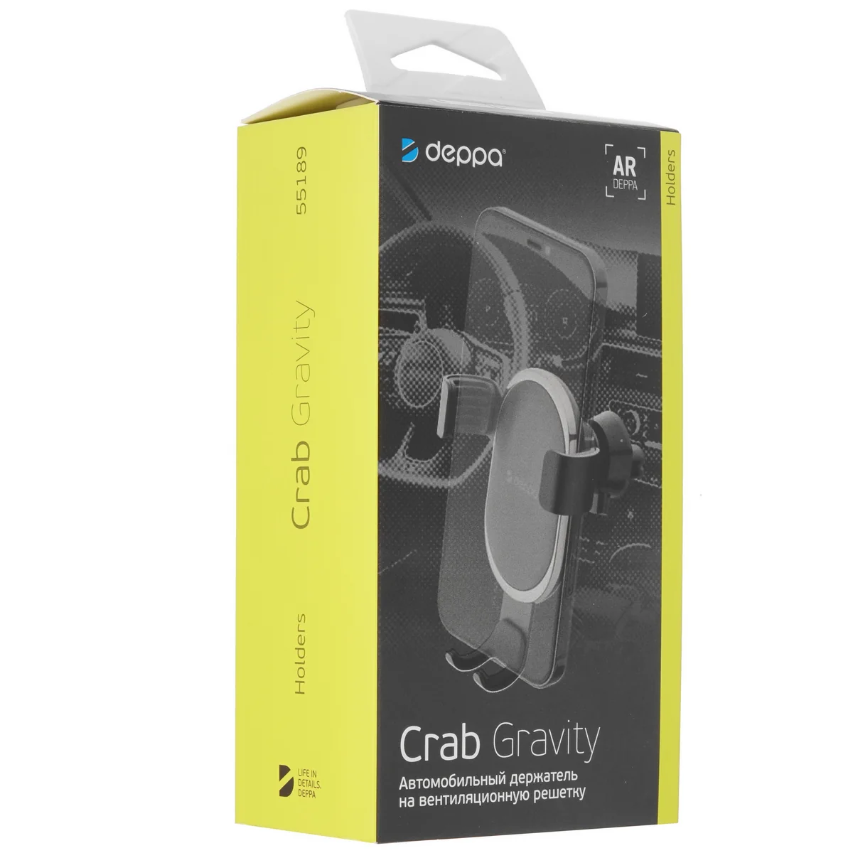 Автомобильный держатель Deppa Crab Gravity (Black)