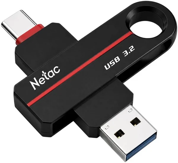 Флеш-карта Netac US18 Dual 256GB USB-A 3.2 + USB-C