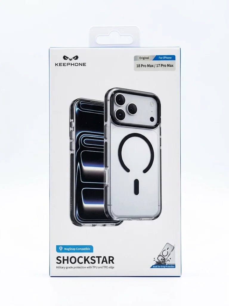Защитный чехол Keephone ShockStar с Magsafe для 17 Pro Max / 18 Pro Max (Черный)