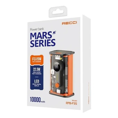 Внешний аккумулятор Recci RPB-P35 10000mah