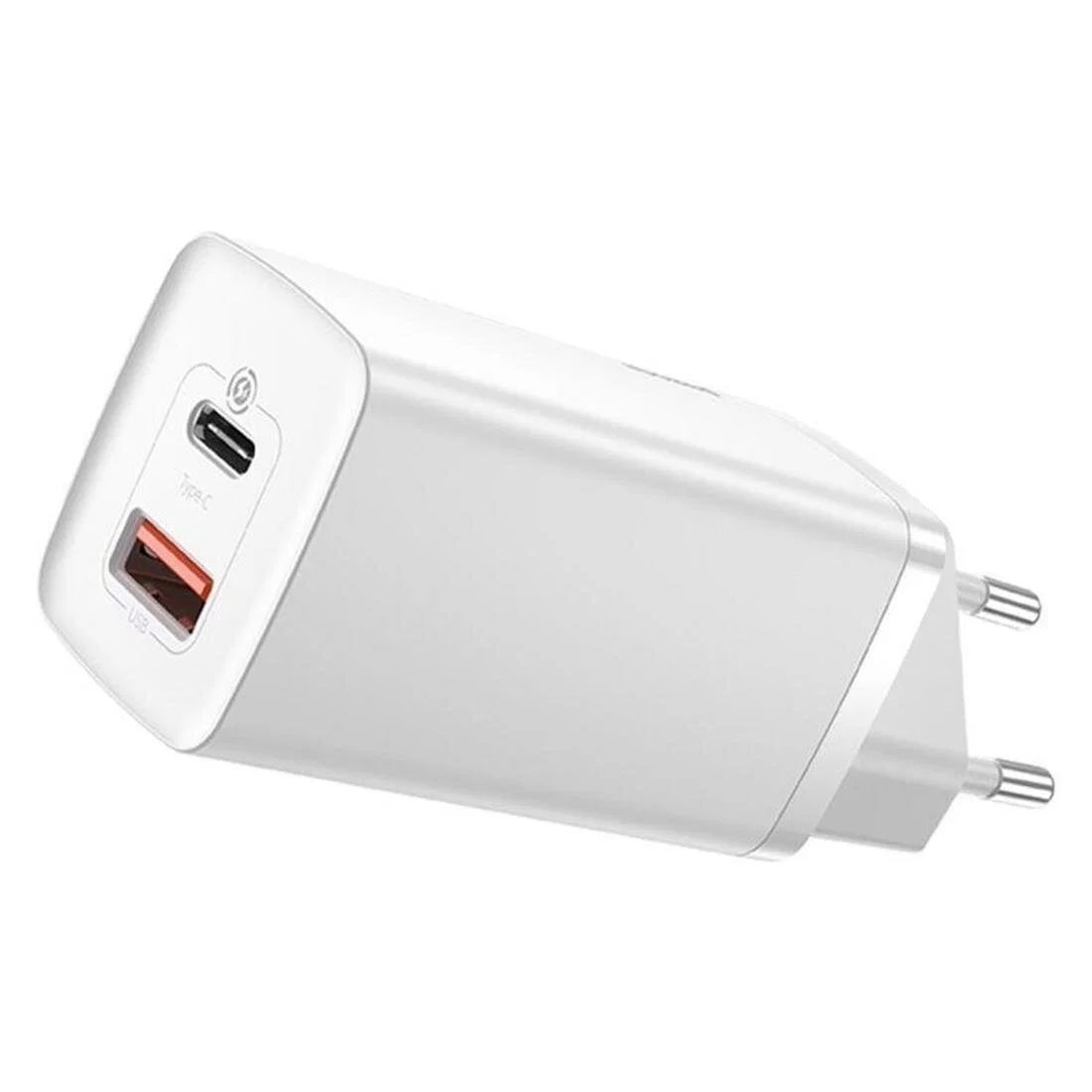 Адаптер Baseus GaN2 Lite 2xUSB-C + USB-A 65W (White)