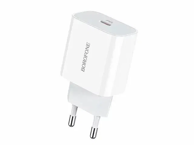 Адаптер Borofone BA38A USB-A + USB-C 20W (White)