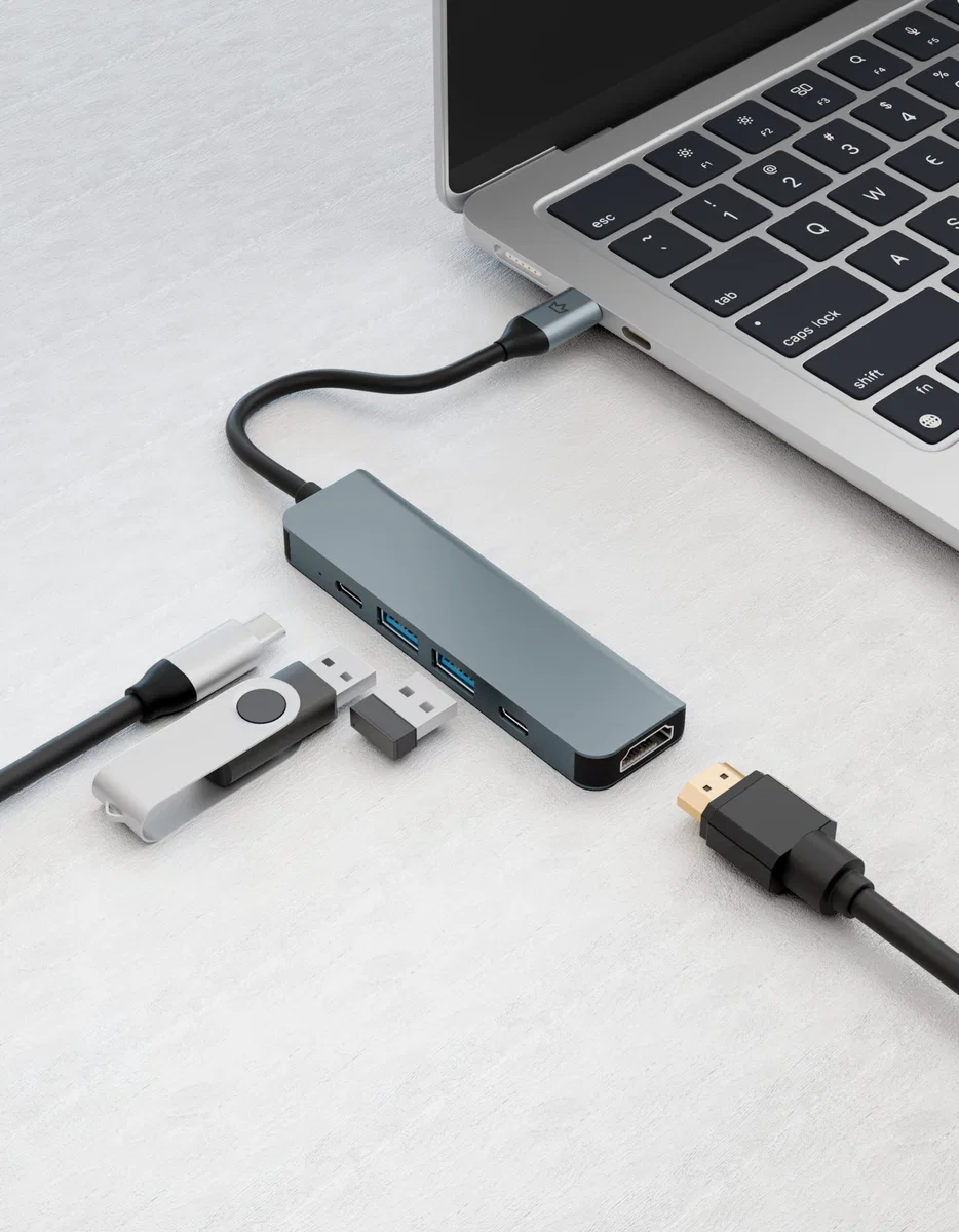 Переходник VLP USB-C Multiport Hub 5 в 1