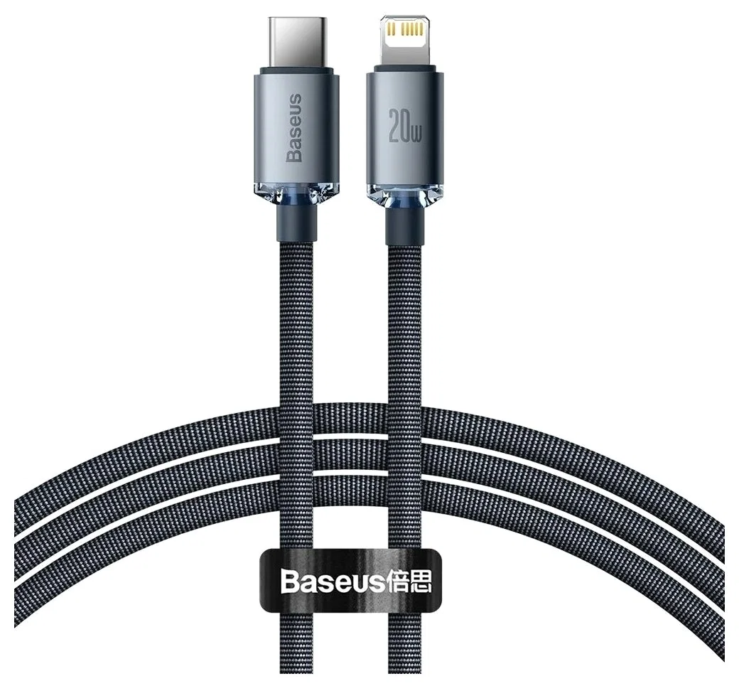 Кабель Baseus Crystal USB-C - Lightning (1m)