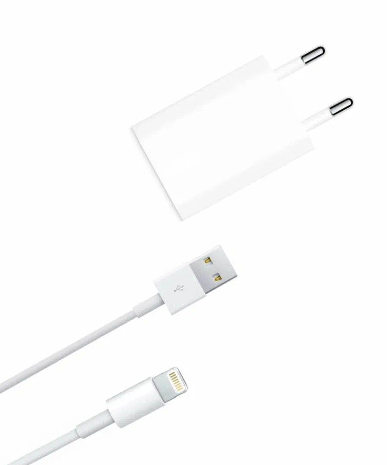 Адаптер USB-A с кабелем Lightning 1m (White)