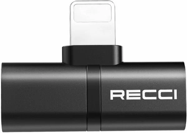 Переходник Recci RDS-A05 Lightning - 2xLightning (Black)