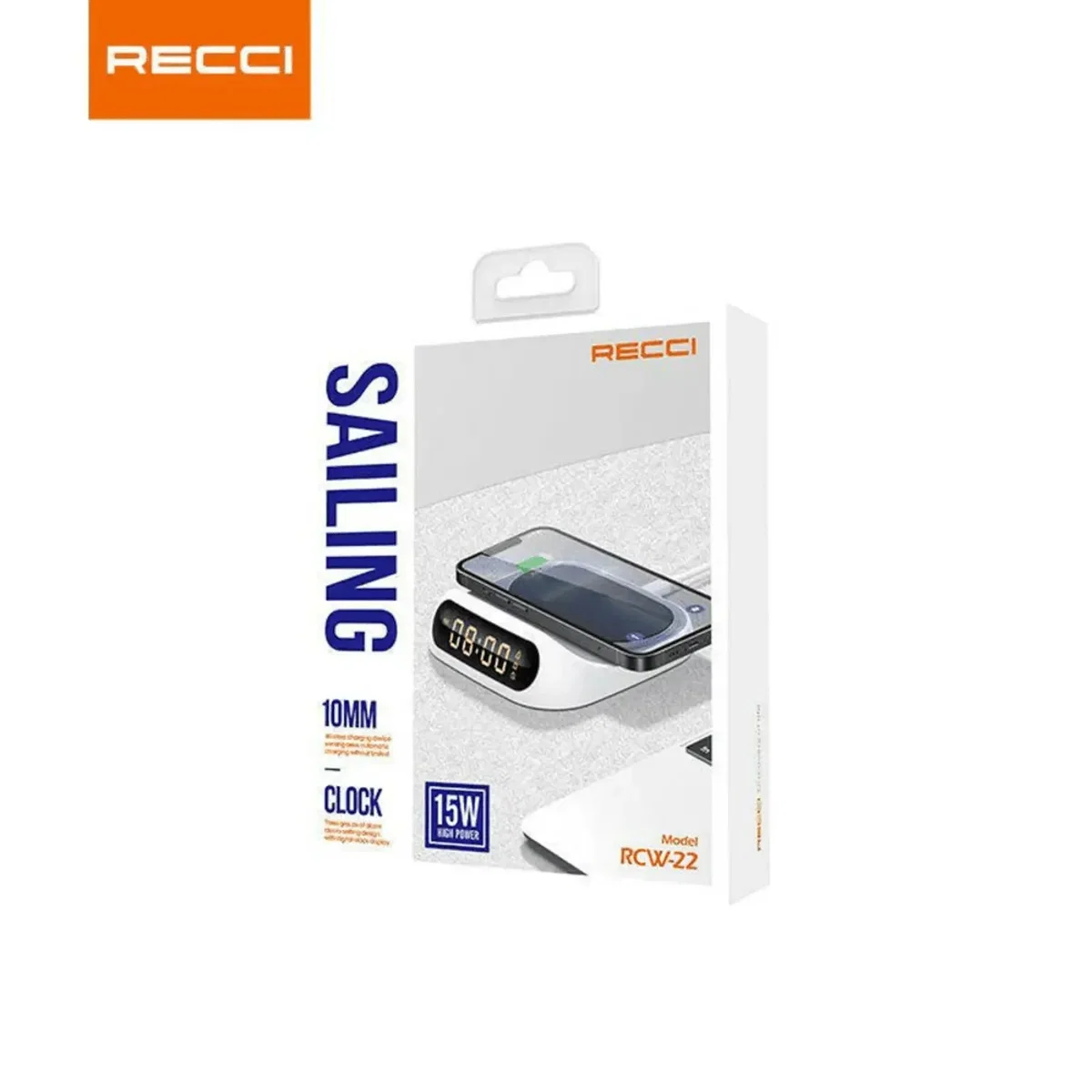 Беспроводное зарядное устройство Recci RCW-22 Sailing 15W (White)