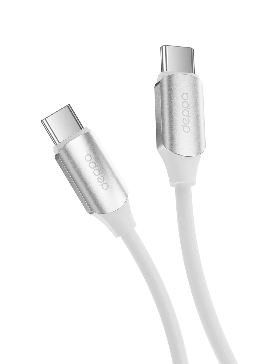 Кабель Deppa Silicone USB-C - USB-C 100W (1.5m)